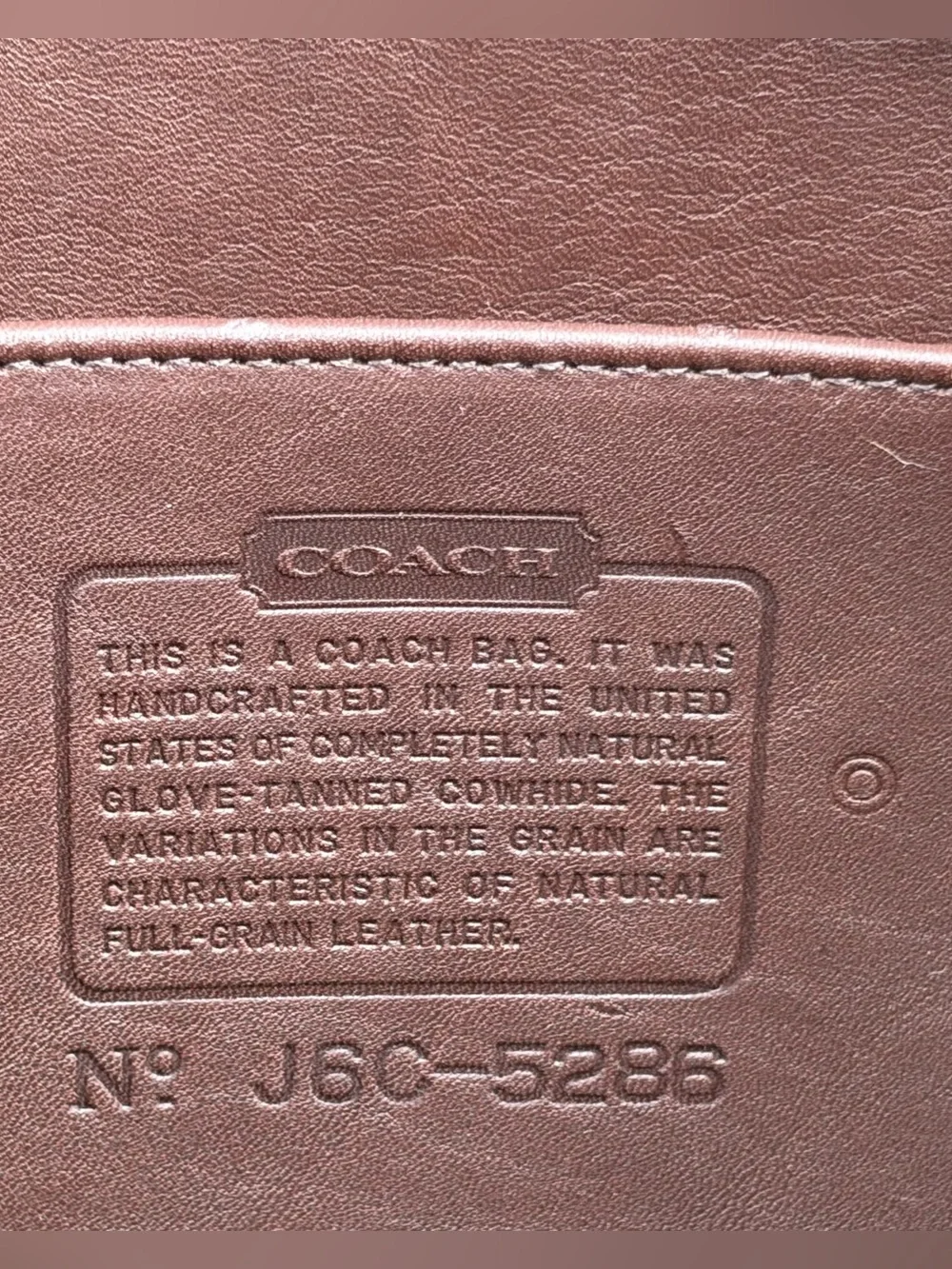 Vintage COACH Mahogany Leather Portfolio Briefcase 5286 EUC